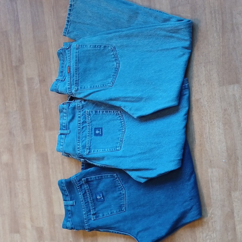 RK work jeans, Rustler jeans 34x30